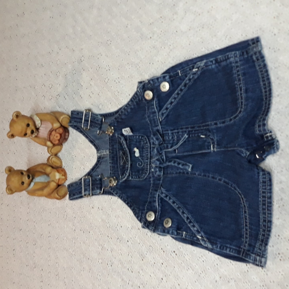 Sprockets girl baby overalls